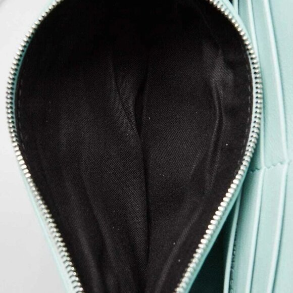 Balenciaga Light Green Croc Embossed Leather Soft Hourglass Wallet On Chain Bag - Picture 9 of 12